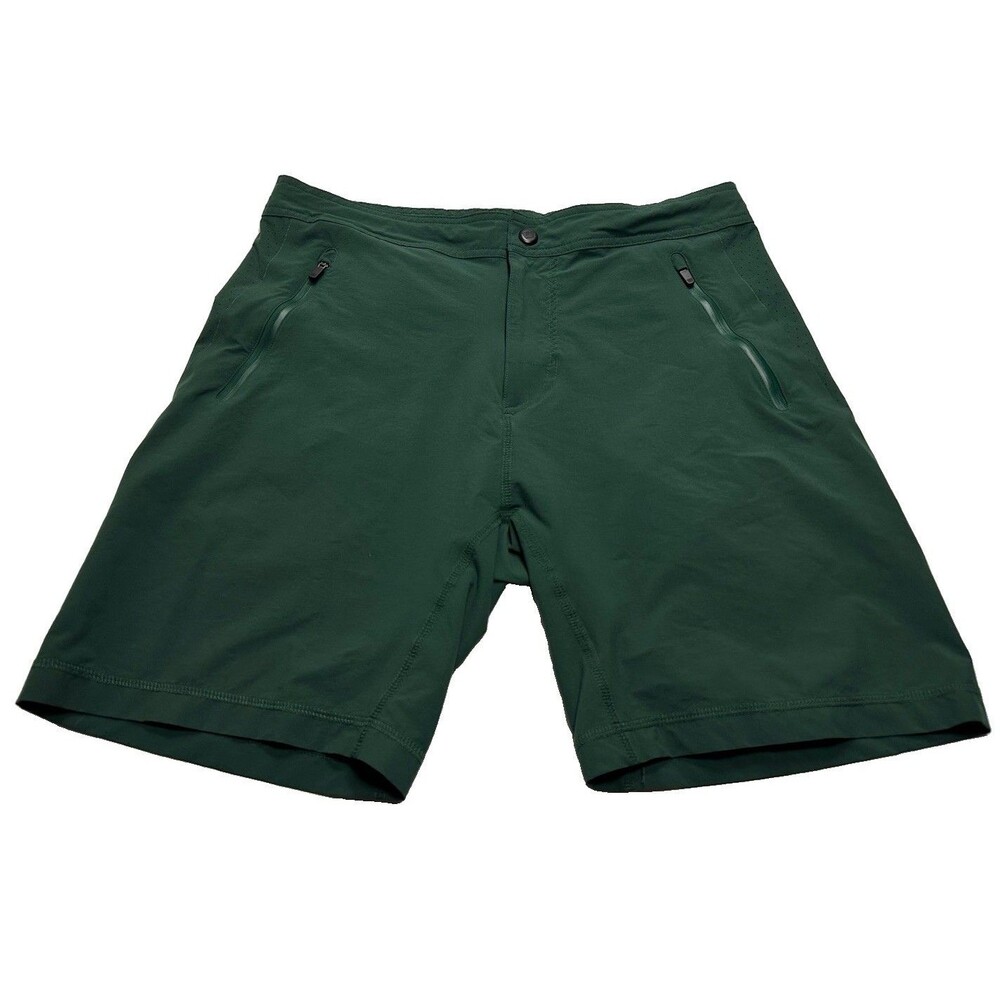 Men's Mack Weldon 4-Way Active Stretch Shorts 8" Size Medium Dark Green